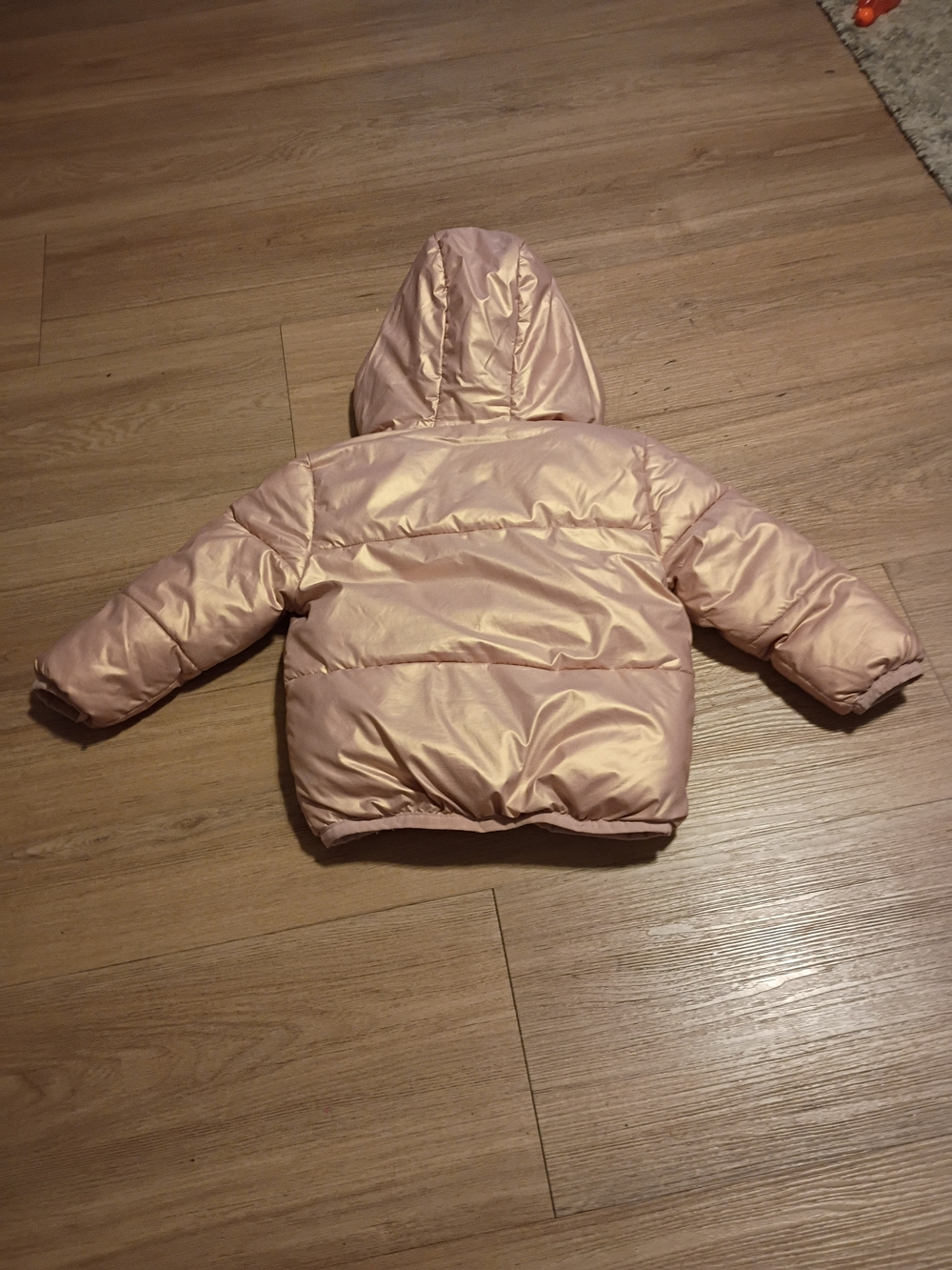 Swiss Tech Girls' Hooded Puffer Jacket - Pale Pink - Picture 2 of 3